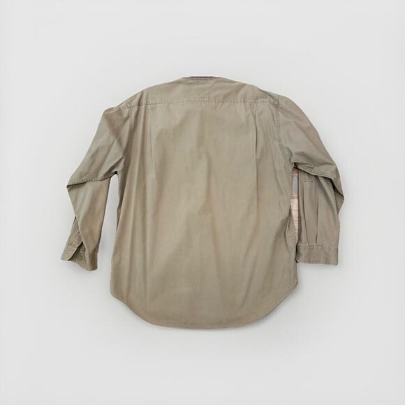 RARE Tommy Hilfiger Outdoor Shirt Mens Size XL Safari Khaki Button Up Utility - Picture 5 of 12